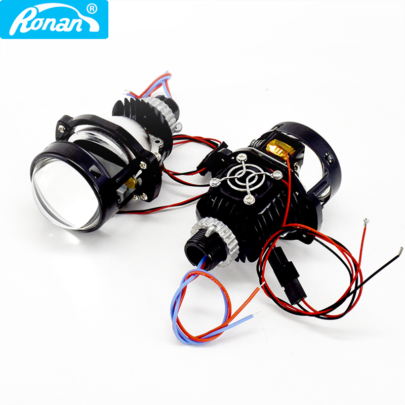 Universal Motorcycle Led Headlight Projector - RONAN-2.0 인치 미니 Bi-Led 프로젝터 개조