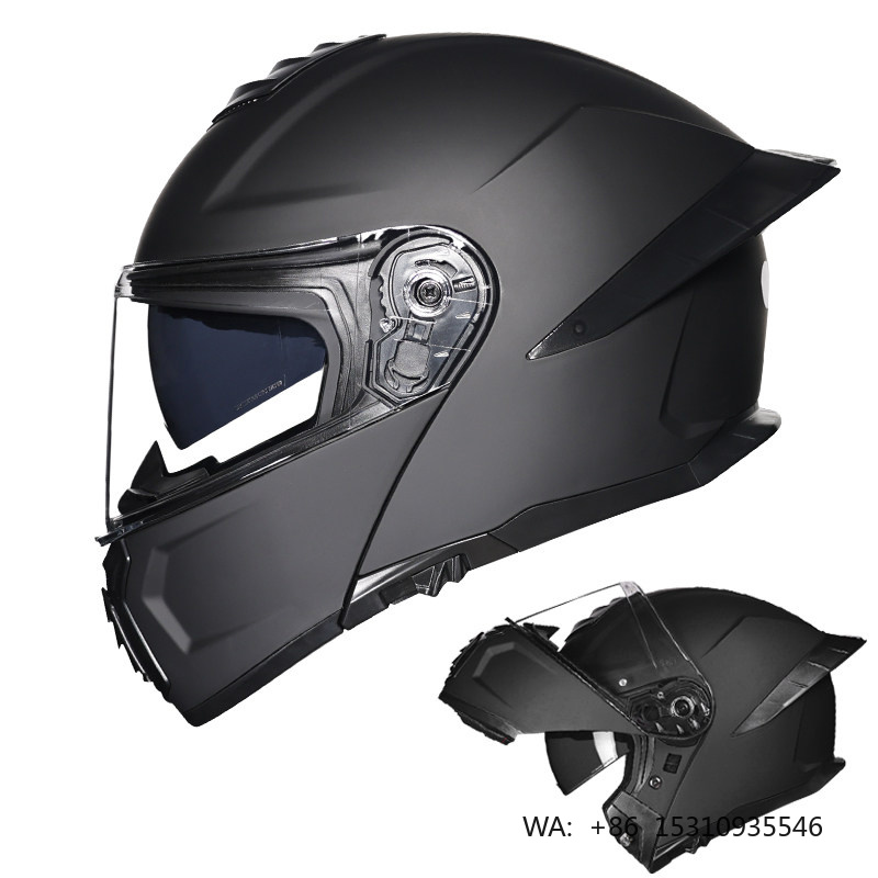 Modular Flip Up Motorcycle Helmet Dot Approved - DOT 승인 듀얼 바이저 오토바이 레이싱