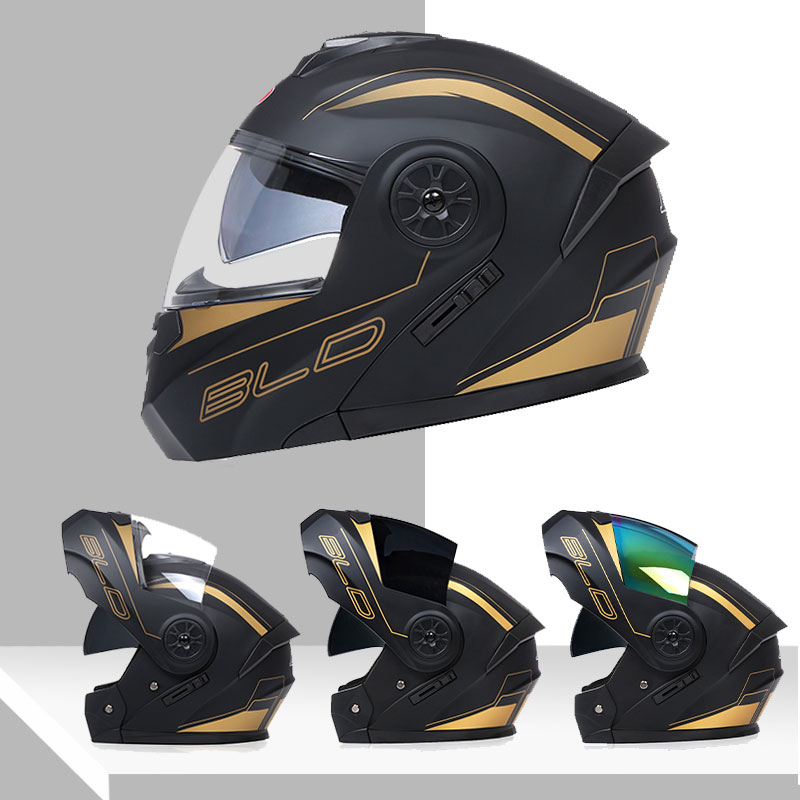 Dual Visor Motorcycle Racing Helmet - 듀얼 렌즈 헬멧 모듈형 패션 플립