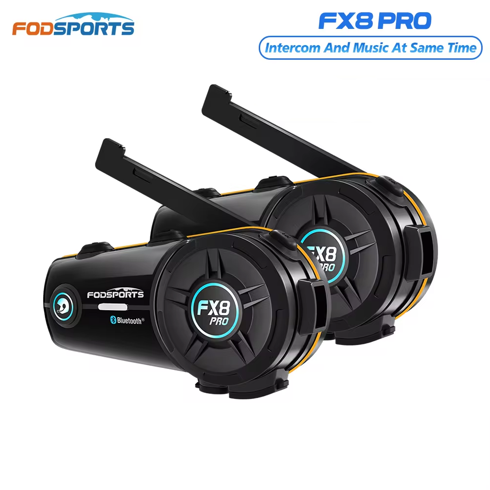 Full Face Motorcycle Helmet With Bluetooth - 2개입 Fodsports FX8 Pro 오토바이 인터콤
