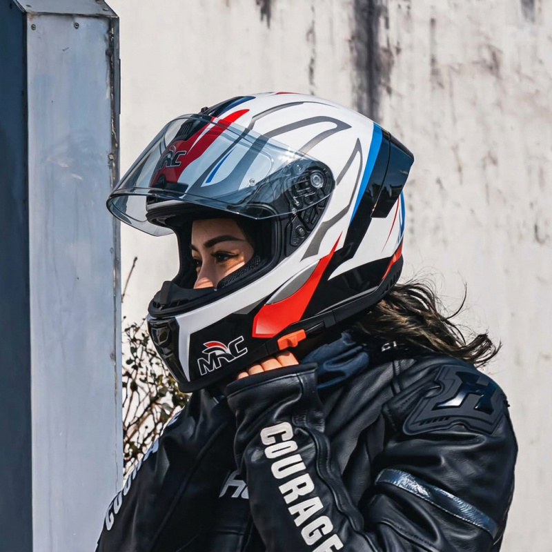 Dual Visor Motorcycle Racing Helmet - 2026 MRC 풀페이스 오토바이 헬멧 모듈형