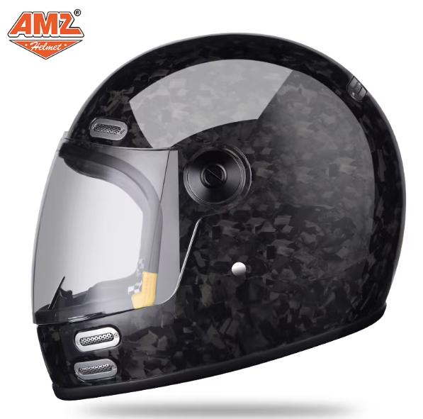 Carbon Fiber Lightweight Motorcycle Helmet - 고강도 경량 탄소섬유 버블 렌즈 풀페이스