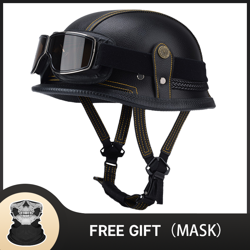 Vintage Open Face Retro Helmet - 독일 하프 빈티지 헬멧 클래식 오픈