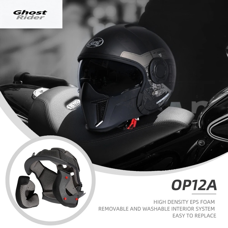 Quick Release Buckle Motorcycle Helmet - OP12A 모듈형 오토바이 헬멧, 남녀공용 퀵