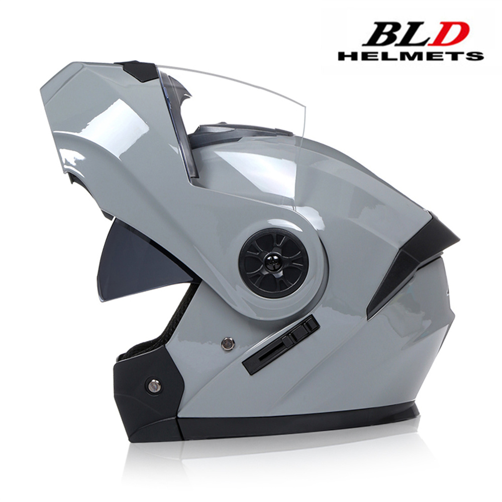 Modular Flip Up Motorcycle Helmet Dot Approved - 모듈형 이중 렌즈 오토바이 헬멧 최신