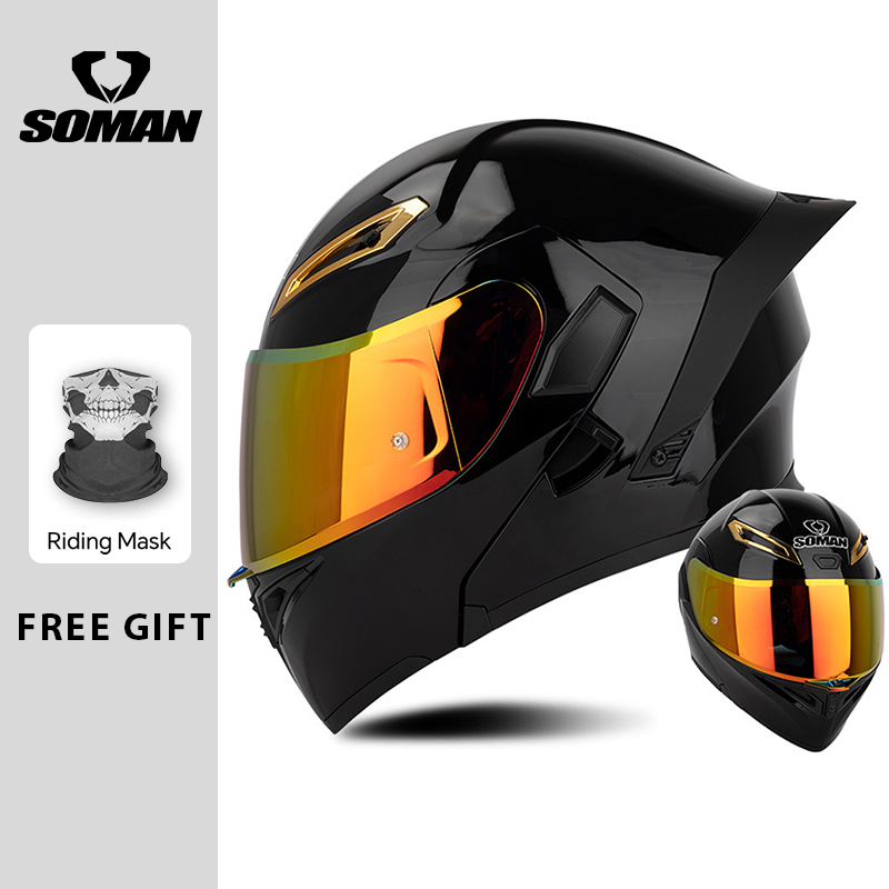 Modular Flip Up Motorcycle Helmet Dot Approved - 유니섹스 DOT 승인 듀얼 바이저 플립업