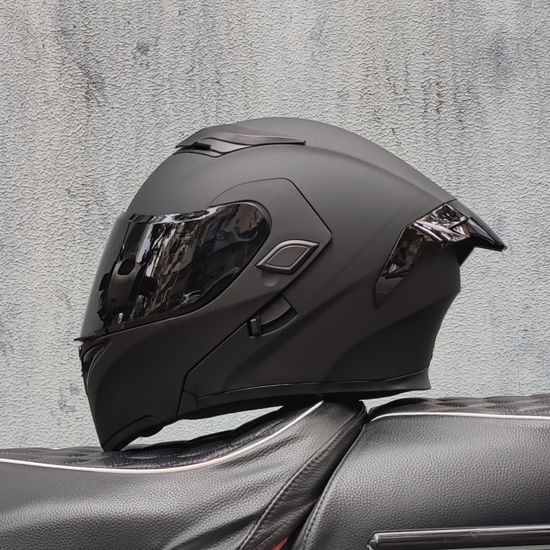 Modular Flip Up Motorcycle Helmet Dot Approved - ORZ 오토바이 헬멧 이중 바이저 모듈식
