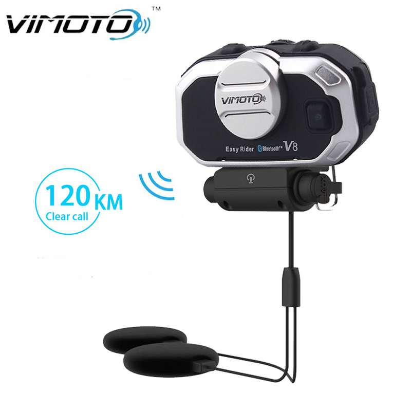 Full Face Motorcycle Helmet With Bluetooth - 비모토 V8 오토바이 헬멧 헤드셋 블루투스