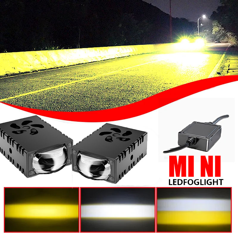 Universal Motorcycle Led Headlight Projector - 1개/2개 미니 LED 드라이빙 라이트 프로젝터
