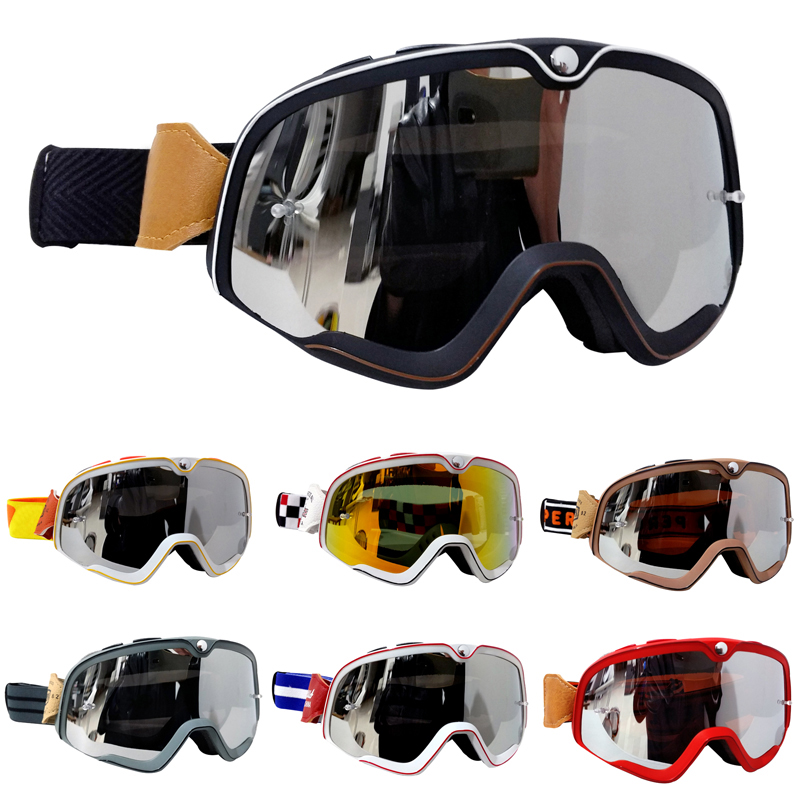 Off Road Motocross Helmet Goggles Set - 레트로 모토 크로스 고글 MX 오프로드