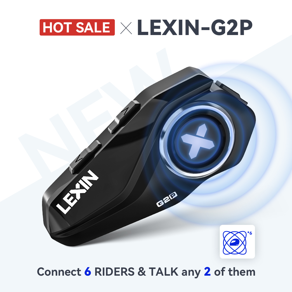 Full Face Motorcycle Helmet With Bluetooth - Lexin G2P 오토바이 인터콤 헬멧 블루투스