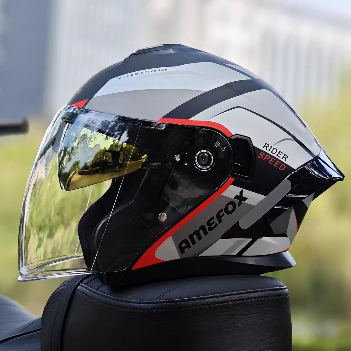 Motorcycle Helmet Inner Sun Visor Lens - 이중 바이저 오픈 페이스 헬멧 3/4
