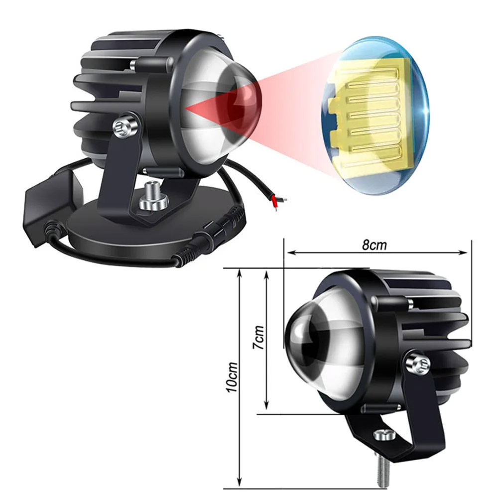 오토바이 프로젝터 레이저 빛 Led 램프 헤드 라이트  - Universal Motorcycle Led Headlight Projector 리뷰 및 가격