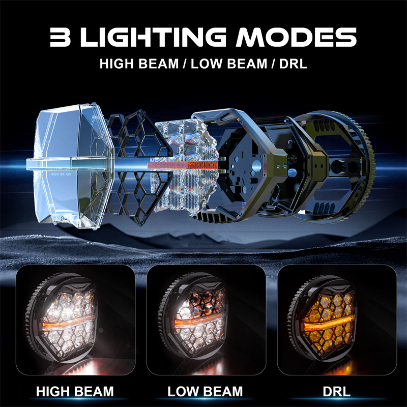 5.75인치 원형 LED 프로젝션 헤드라이트 E24 화 - Universal Motorcycle Led Headlight Projector 리뷰 및 가격