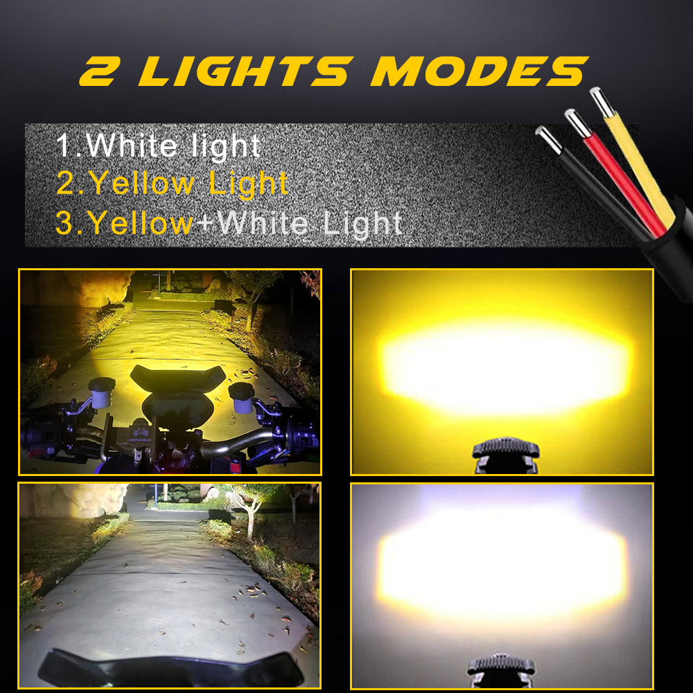 오토바이용 추가 LED 헤드라이트, 범용 보조 스포트라 - Universal Motorcycle Led Headlight Projector 리뷰 및 가격