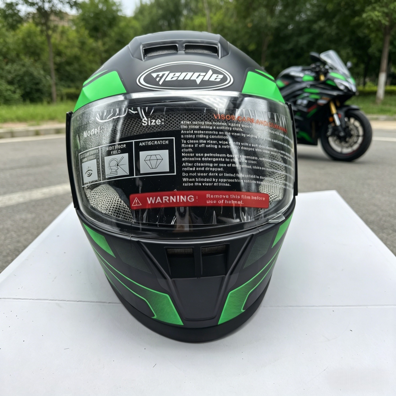 남성용 풀페이스 오토바이 헬멧 듀얼 바이저 레이싱 카스 - Dual Visor Motorcycle Racing Helmet 리뷰 및 가격