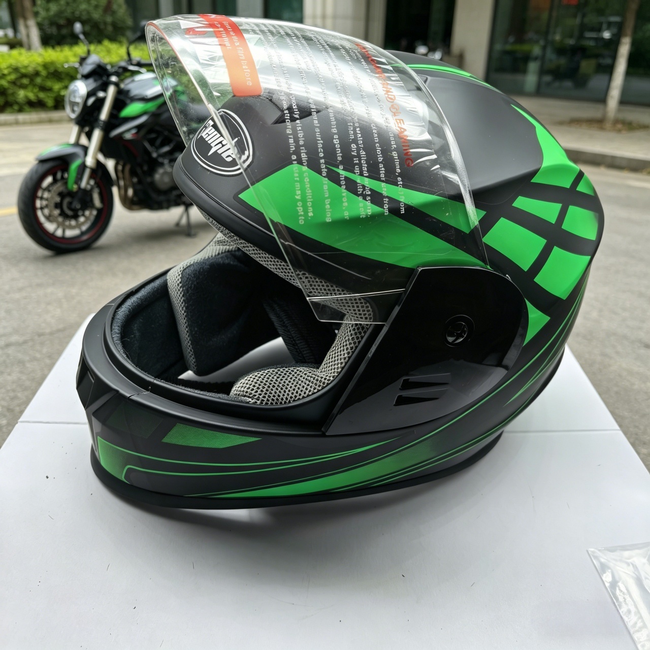 남성용 풀페이스 오토바이 헬멧 듀얼 바이저 레이싱 카스 - Dual Visor Motorcycle Racing Helmet 리뷰 및 가격