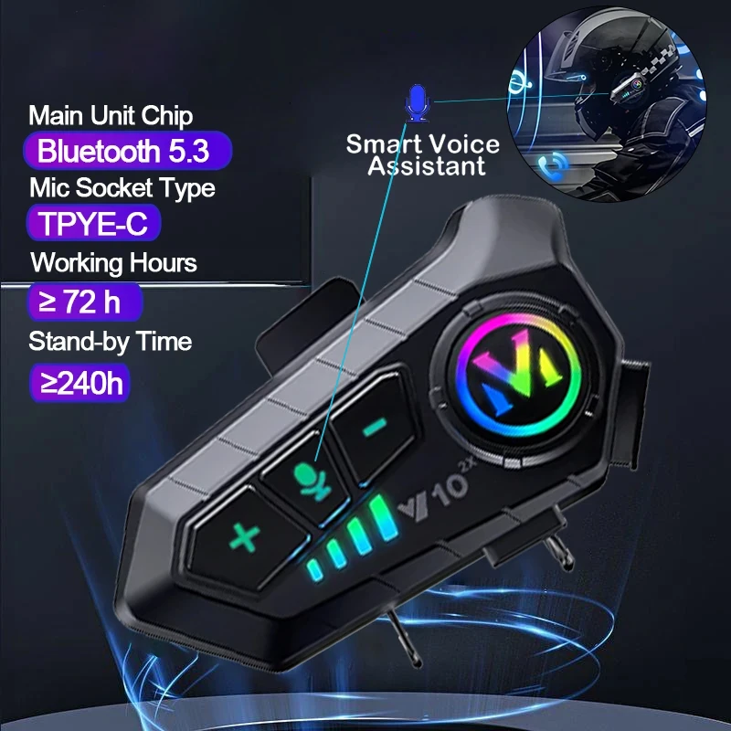 V10 2X 블루투스 오토바이 헬멧 인터콤 300M 무 - Full Face Motorcycle Helmet With Bluetooth 리뷰 및 가격
