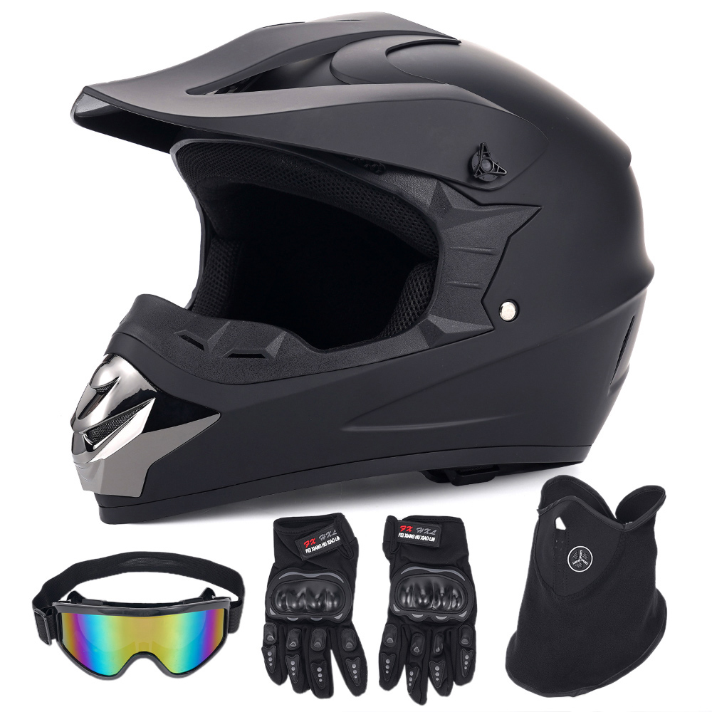 오프로드 오토바이 헬멧 4종 세트 성인용 DOT 인증  - Off Road Motocross Helmet Goggles Set 리뷰 및 가격