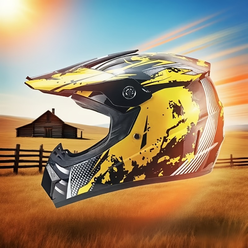 먼지 자전거 모토크로스 헬멧 세트, ATV MX용 고글 - Off Road Motocross Helmet Goggles Set 리뷰 및 가격