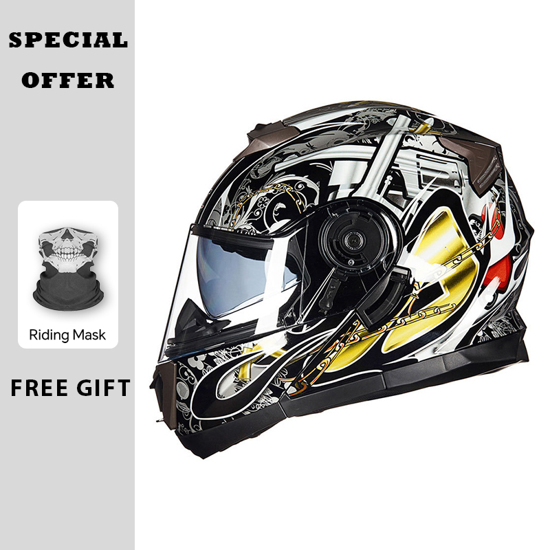 모터사이클 헬멧 모듈러 플립업 헬멧 더블 바이저 DOT - Modular Flip Up Motorcycle Helmet Dot Approved 리뷰 및 가격