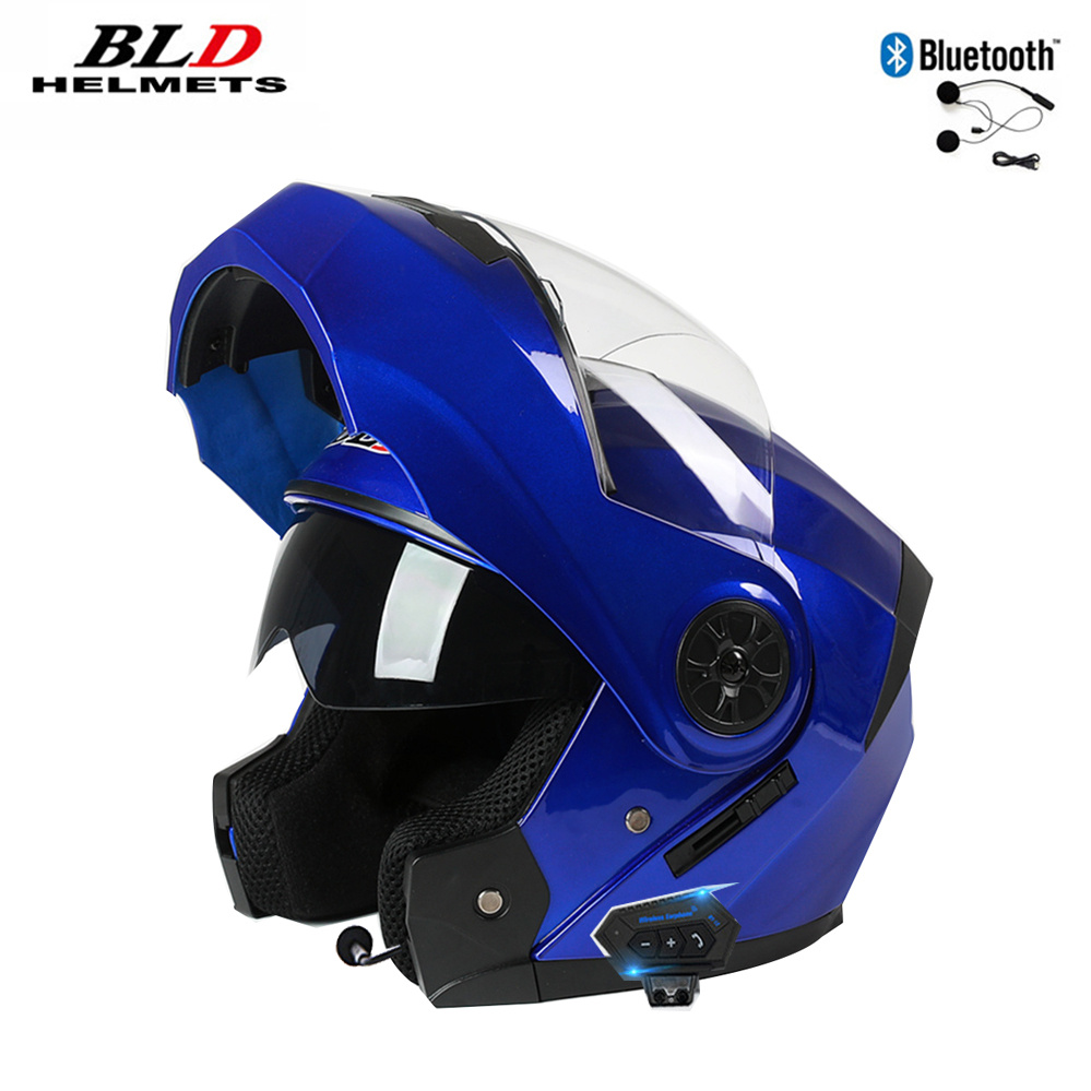 더블 바이저 블루투스 헬멧 모듈 형 풀 페이스 오토바이 - Full Face Motorcycle Helmet With Bluetooth 리뷰 및 가격