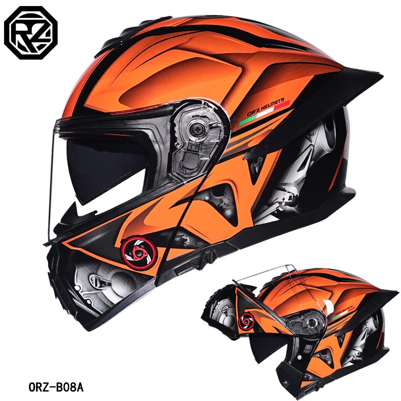 ORZ 오토바이 헬멧 듀얼 바이저 모듈형 플립업 풀페이 - Modular Flip Up Motorcycle Helmet Dot Approved 리뷰 및 가격