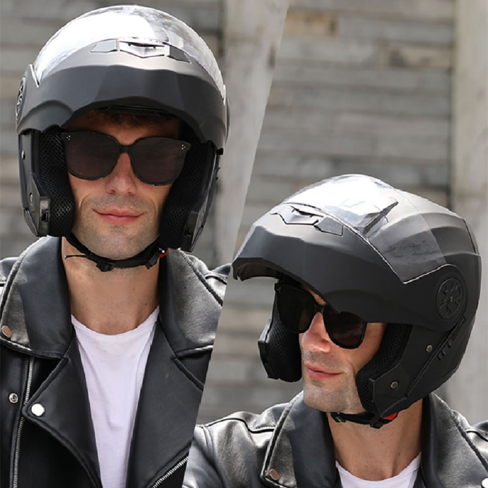 모듈형 이중 렌즈 오토바이 헬멧 최신 플립 페이스 안전 - Modular Flip Up Motorcycle Helmet Dot Approved 리뷰 및 가격
