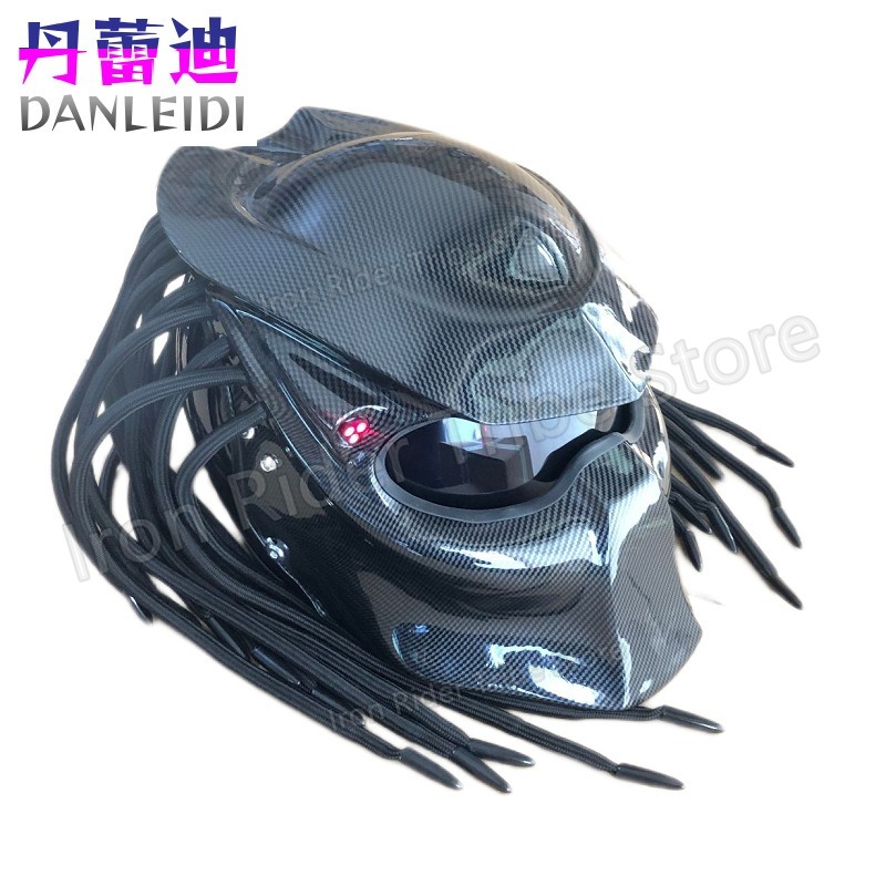 HOT 레이싱 프레데터 카본 파이버 풀페이스 오토바이  - Custom Predator Motorcycle Helmet 리뷰 및 가격