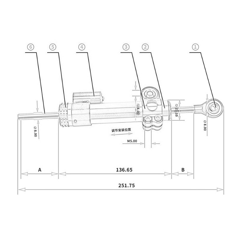 오토바이 스쿠터 카본 파이버 스티어링 댐퍼 안티-워블  - Scooter Parts 리뷰 및 가격