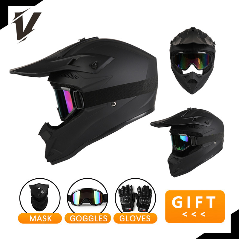 오프로드 오토바이 헬멧 세트, 남녀 야외 라이딩용 고글 - Off Road Motocross Helmet Goggles Set 리뷰 및 가격