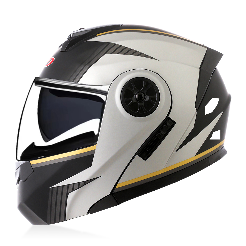 고품질 모듈식 플립업 헬멧 오토바이 듀얼 렌즈 ABS  - Modular Flip Up Motorcycle Helmet Dot Approved 리뷰 및 가격