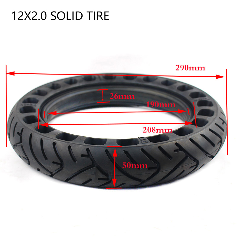 12인치 솔리드 타이어 12x2.0 12x2.125 많 - Scooter Parts 리뷰 및 가격