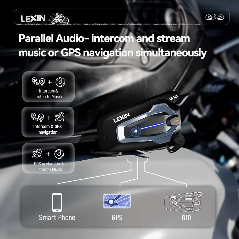 NEW-LEXIN G10 오토바이 헬멧 인터콤, 8명  - Full Face Motorcycle Helmet With Bluetooth 리뷰 및 가격