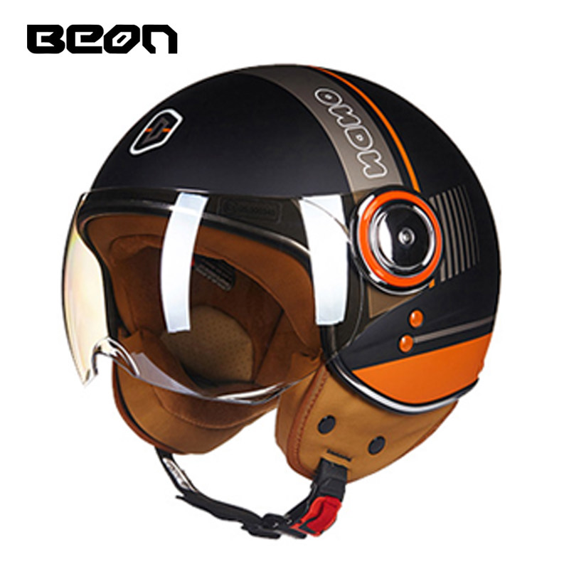 Capacete BEON 110B 오픈 페이스 오토바이 - Vintage Open Face Retro Helmet 리뷰 및 가격