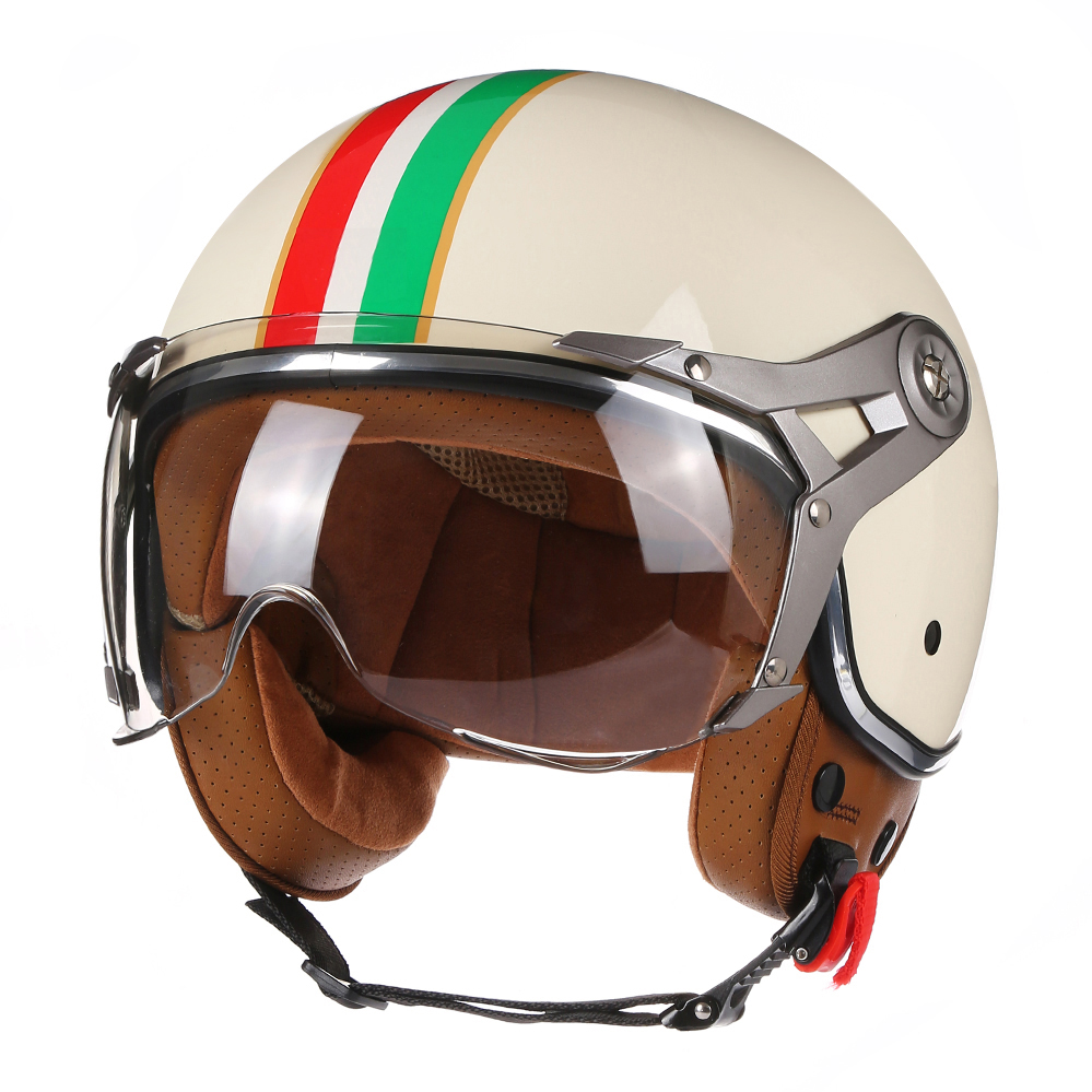 DOT 오픈 페이스 3/4 오토바이 레트로 모터바이크  - Vintage Open Face Retro Helmet 리뷰 및 가격