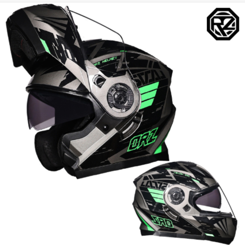 Orz 풀 페이스 듀얼 바이저 오토바이 헬멧, 모토크로 - Modular Flip Up Motorcycle Helmet Dot Approved 리뷰 및 가격
