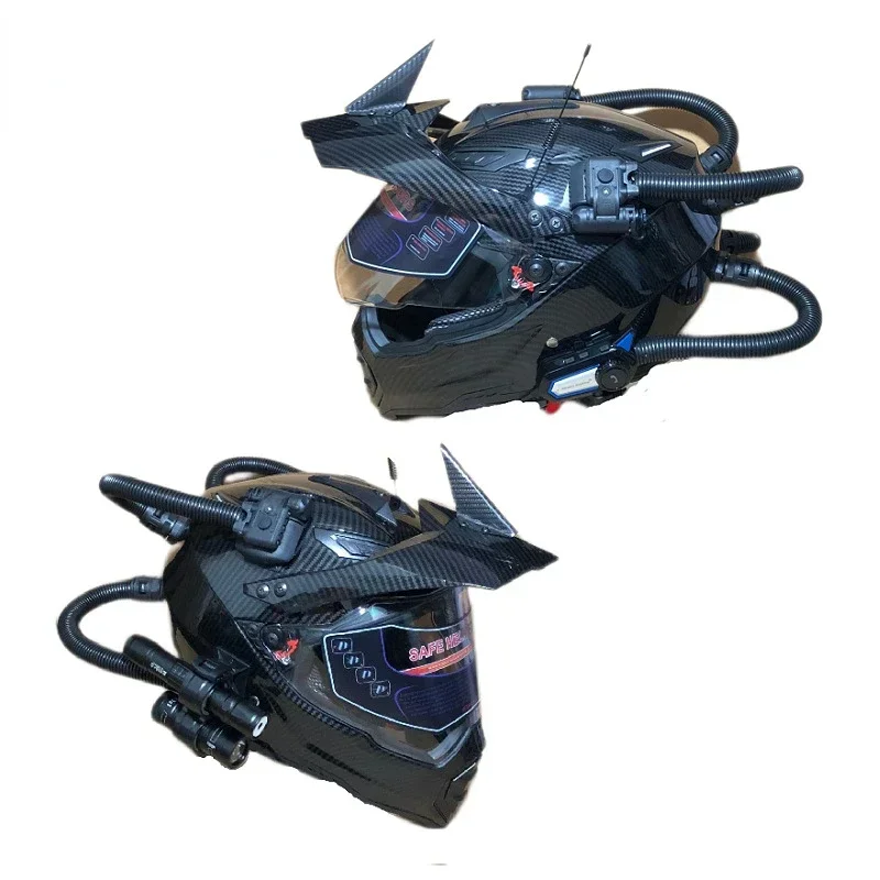 레트로 헬멧 오토바이 오프로드 랠리 헬멧 멋진 블루투스 - Full Face Motorcycle Helmet With Bluetooth 리뷰 및 가격